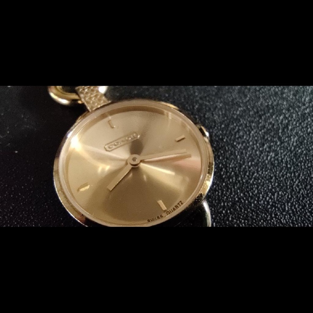 Gold coach women’s watch